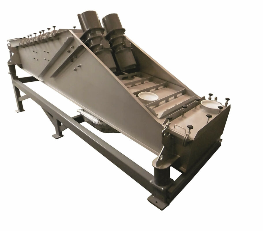 Vibrorinne mit oben liegendem Antrieb für Kunststoff