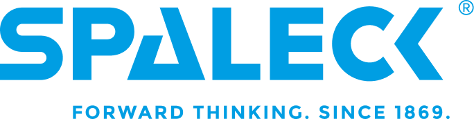 SPALECK-logo met de slogan 'Forward Thinking'. 'Sinds 1869.'