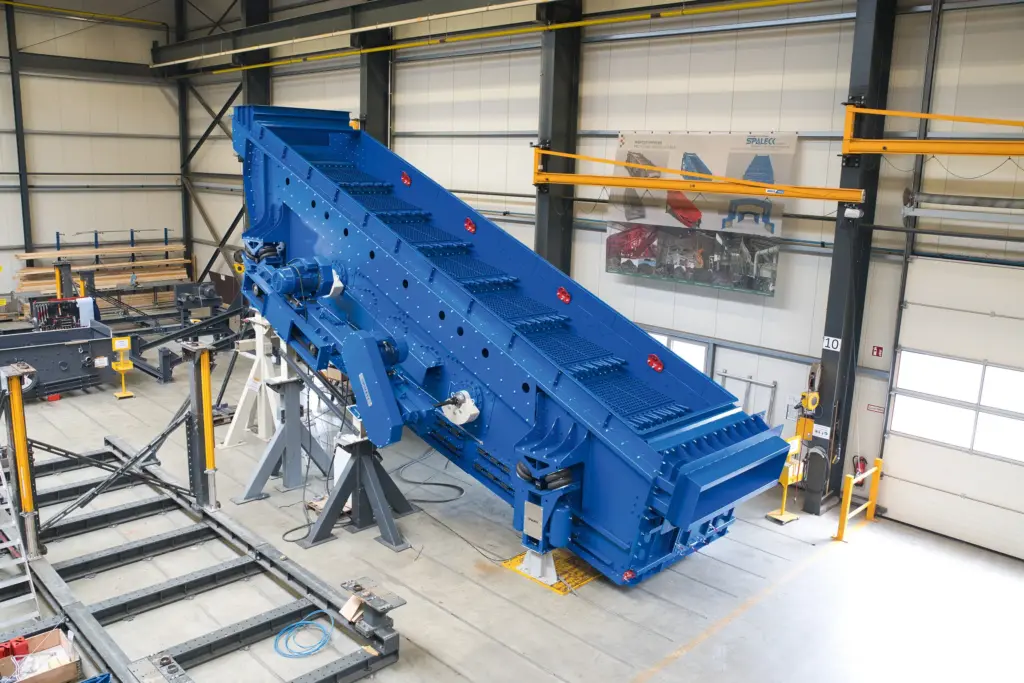 SPALECK-zeefmachine in productie – dankzij het ModularDESIGN+-principe wordt elke zeef voor 100 % aan de klant aangepast