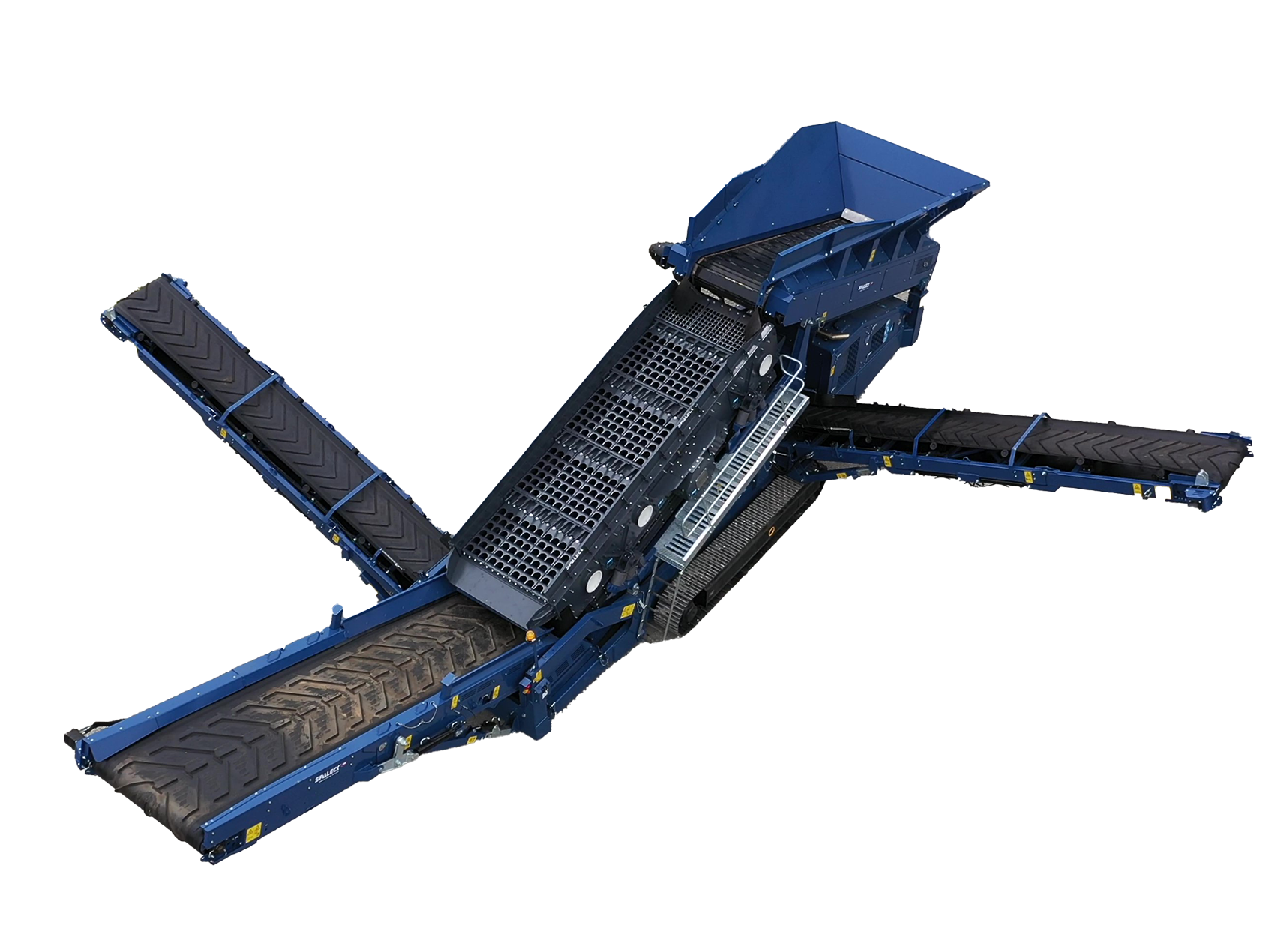 165 Mobiele zeefmachine van Spaleck als allrounder, vrijstaand