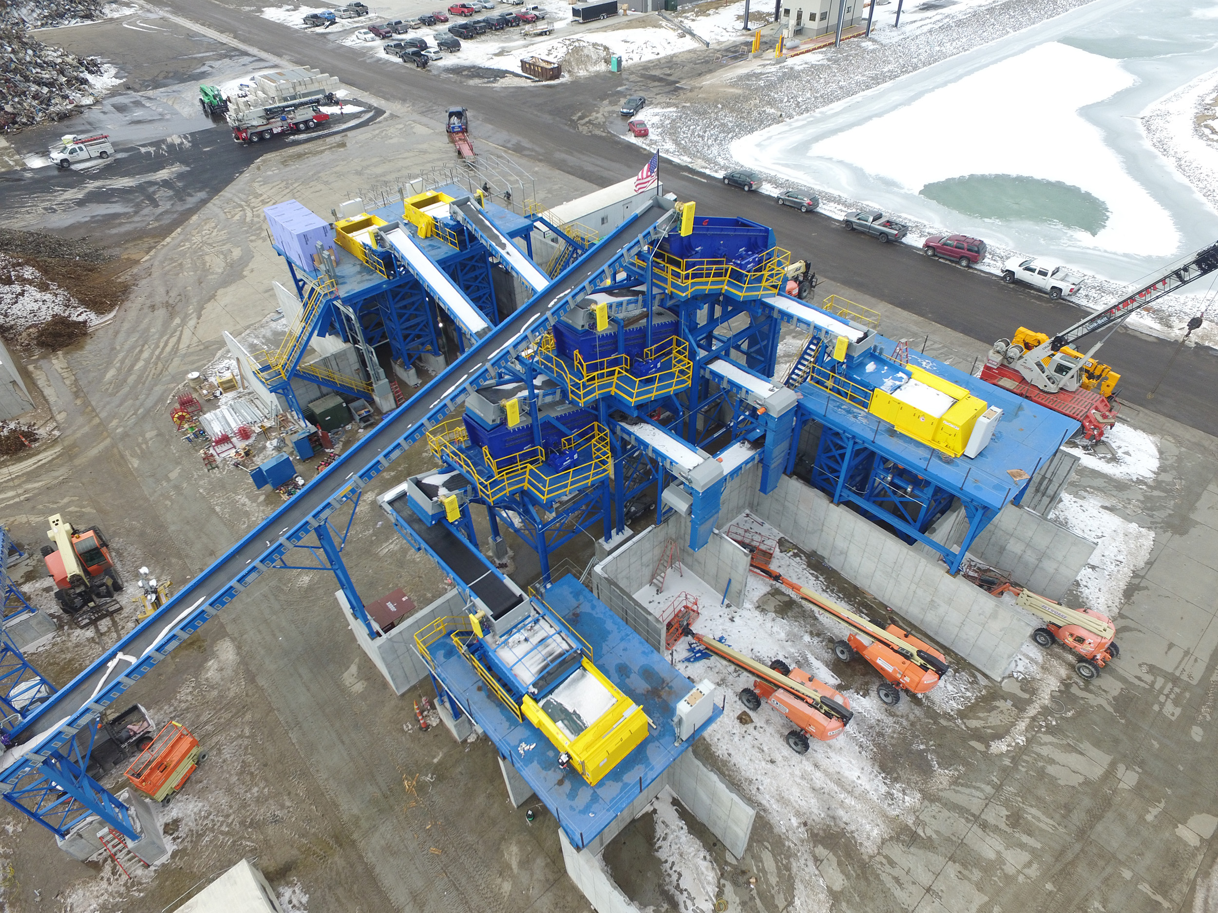Stationaire metaalrecyclinginstallatie met Spaleck-zeefmachines