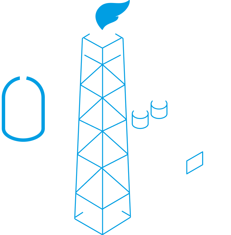 Afbeelding van een industriële energiecentrale als symbool voor de toepassingsgebieden van de loonproductie en de productie van industriële armaturen door SPALECK