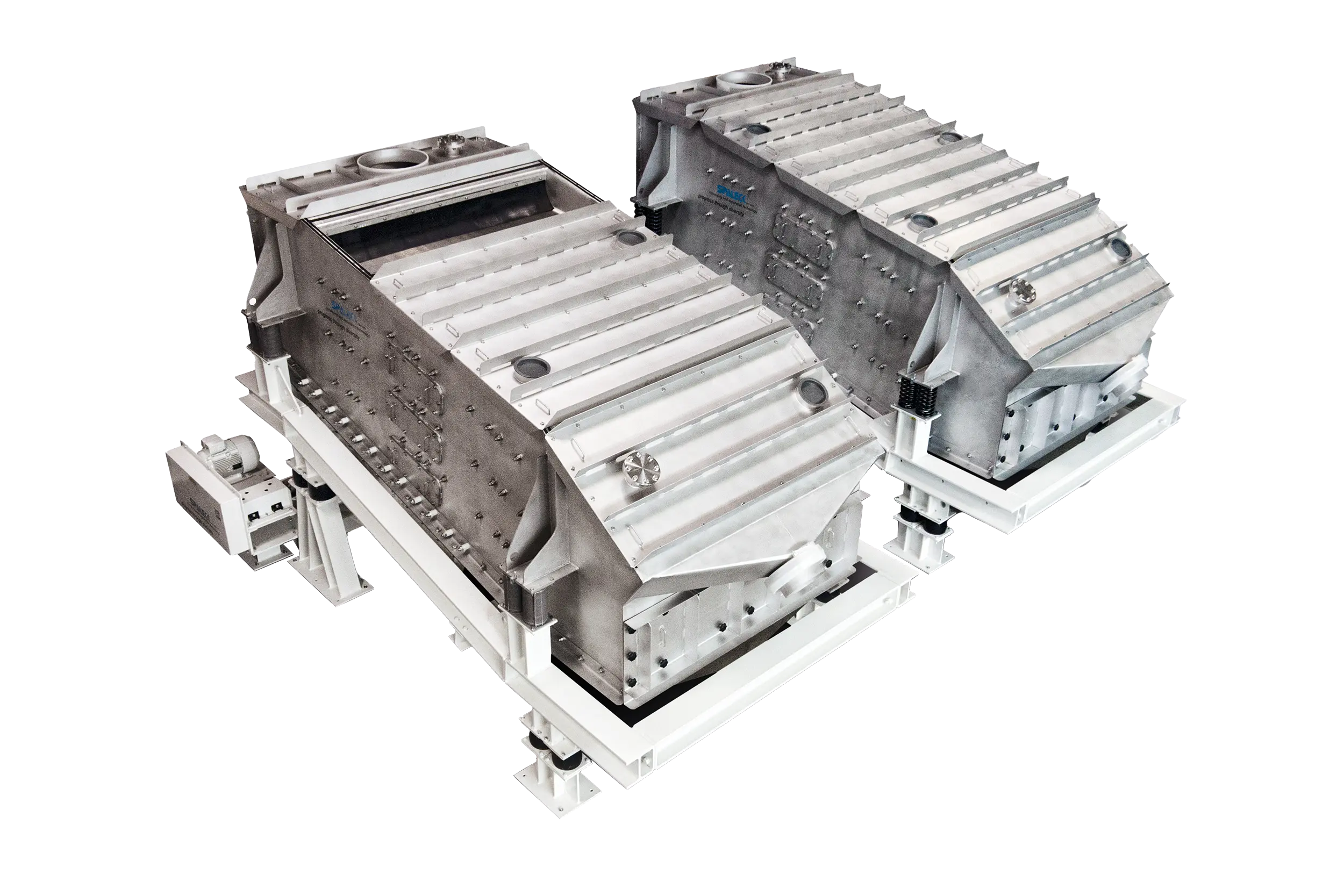 Drievoudige zeefmachines – hier voor de productie van granulaat