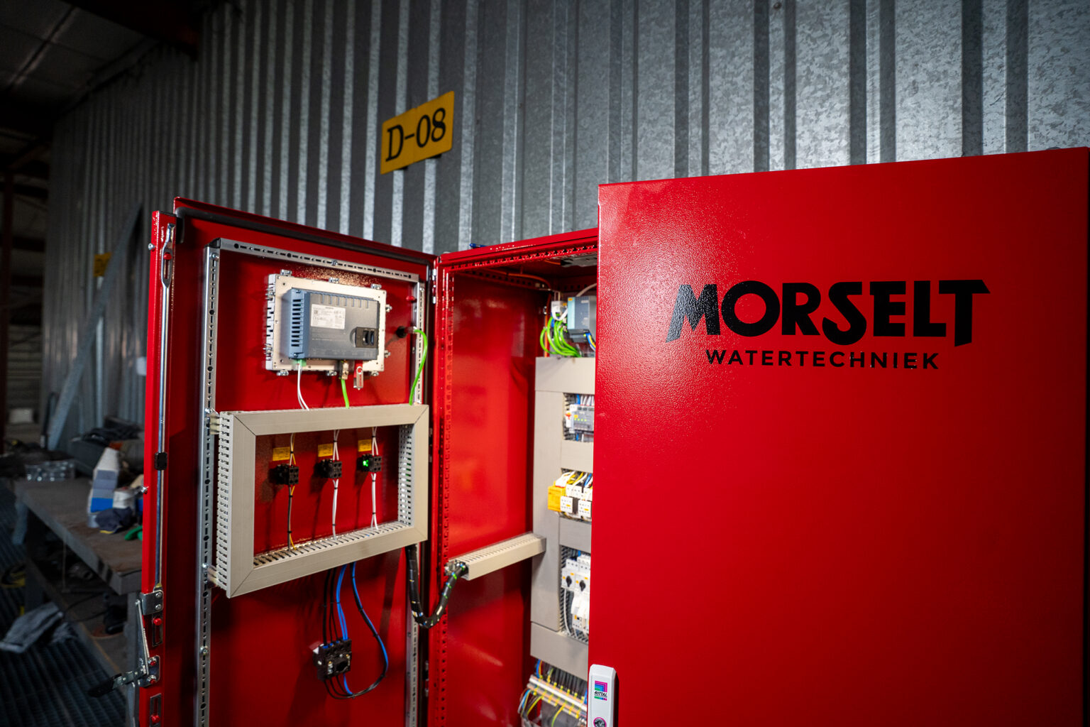 Schakelkast van de Morselt RedBox-elektrocoagulatiesysteem