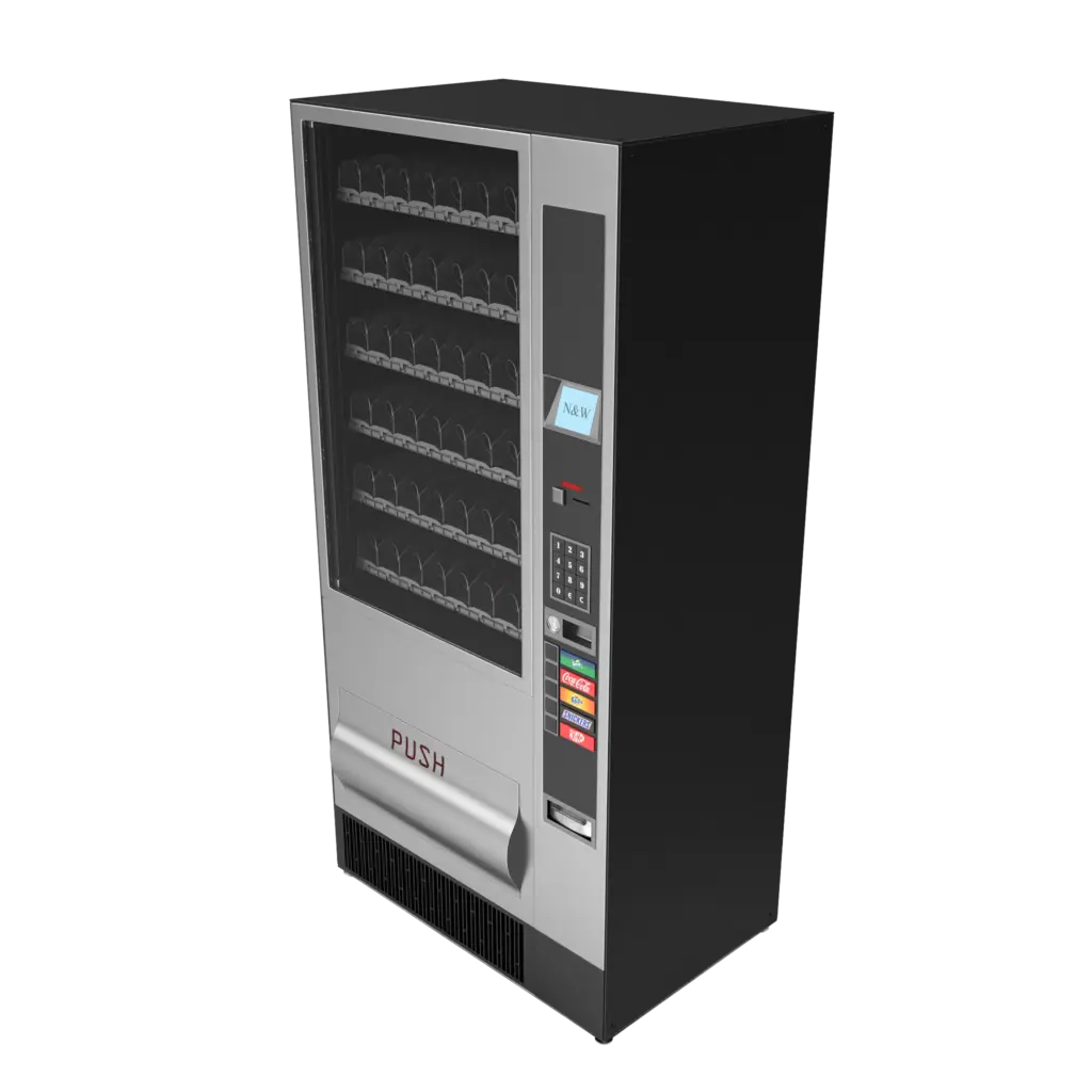 Weergave van een automaat voor een webshop