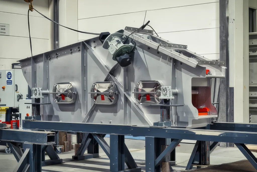 De industriële zeefmachine ComfortLINE in een fabriekshal.